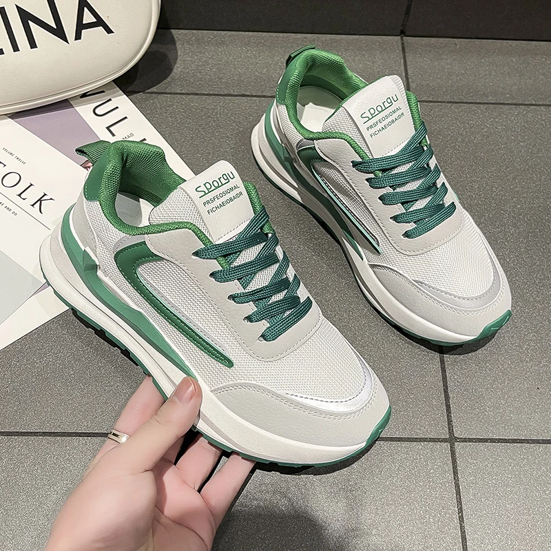 Women's 2022 Spring And Autumn New Sports Shoes Casual Trend Fashion Color Matching Running Flat Thick Sole Tennis Shoes
Women's 2022 Spring And Autumn New Sports Shoes Casual Trend Fashion Color Matching Running Flat Thick Sole Tennis Shoes