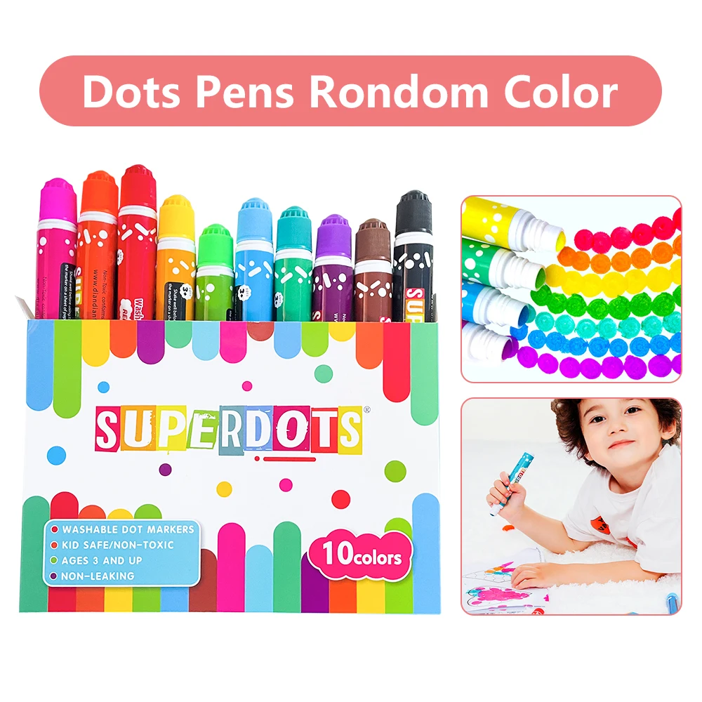 10Pcs/Set Color SUPER DOTS Doodle Graffiti Pen for Toddlers Water Color Pen Art Writing Painting Magic Pens Educational Toys
10Pcs/Set Color SUPER DOTS Doodle Graffiti Pen for Toddlers Water Color Pen Art Writing Painting Magic Pens Educational Toys