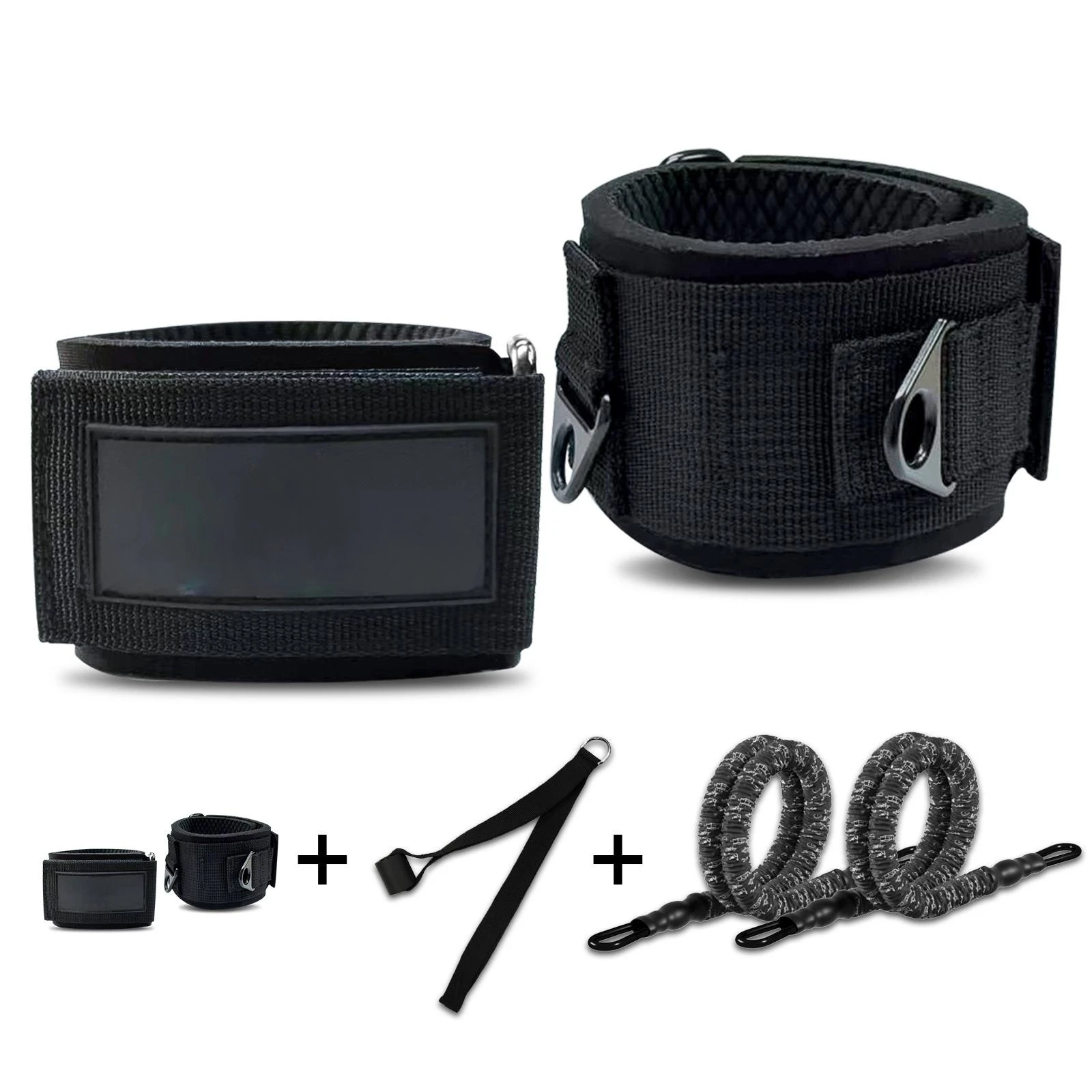 Comfortable Adjustable Padded Ankle Wrist Cuffs Straps D-Ring Glute Kickback for Cable Machine Ideal for Glutes Exercise
Comfortable Adjustable Padded Ankle Wrist Cuffs Straps D-Ring Glute Kickback for Cable Machine Ideal for Glutes Exercise