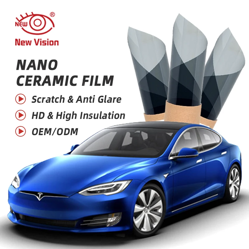 

50 см x см нано-керамика UV99 % Антибликовая УФ-защита Солнцезащитная пленка для окон автомобиля