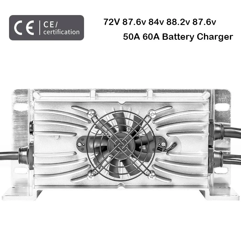 IP67 Waterproof 72V 87.6v 50A 84v 88.2v 60A LiFeP04 Lead Acid Battery Charger For Electric Car Scooter Tricycle Powder Charger
IP67 Waterproof 72V 87.6v 50A 84v 88.2v 60A LiFeP04 Lead Acid Battery Charger For Electric Car Scooter Tricycle Powder Charger