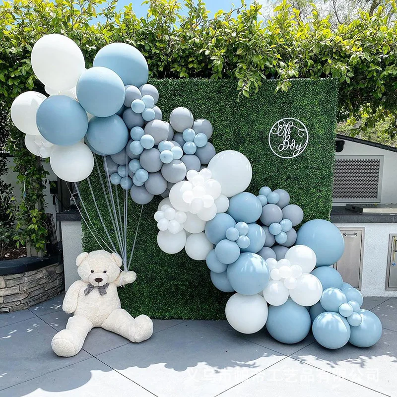 JOLLYBOOM Birthday Party Macaron Blue White Grey Balloon Garland Arch Kit for Wedding Anniversary Birthday Decoration Supplies
JOLLYBOOM Birthday Party Macaron Blue White Grey Balloon Garland Arch Kit for Wedding Anniversary Birthday Decoration Supplies