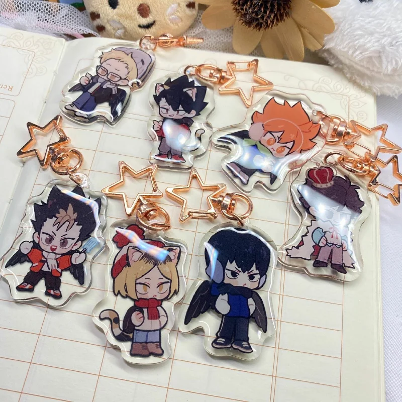 Cute Haikyuu Anime Keychain Women Kei Tsukishima Kenma Kozume Key Chain Man Acrylic Key Holder Kawaii Accesorios Bag Pendant
Cute Haikyuu Anime Keychain Women Kei Tsukishima Kenma Kozume Key Chain Man Acrylic Key Holder Kawaii Accesorios Bag Pendant