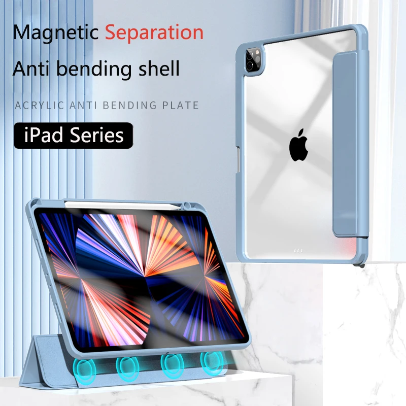 For iPad Pro 11 Case iPad Air 5 4 Mini 6 Case iPad 9th 8th 7th 10.2 Magnetic Separation Case for ipad 10th Generation Pro 12.9
For iPad Pro 11 Case iPad Air 5 4 Mini 6 Case iPad 9th 8th 7th 10.2 Magnetic Separation Case for ipad 10th Generation Pro 12.9