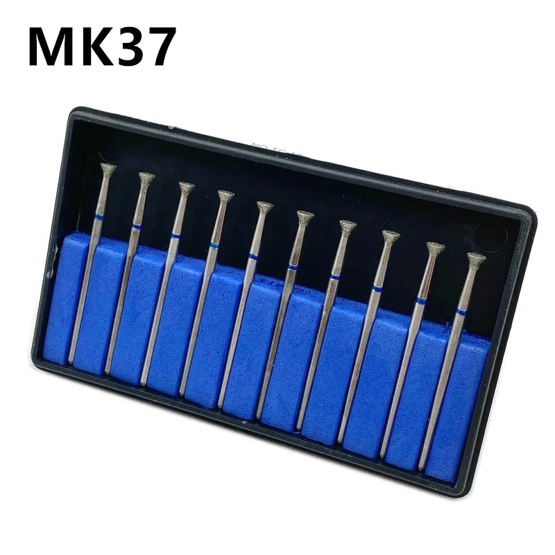 10pcs/kit Dental Tools Electroplated Diamond Point Polisher HP Diamond Burs HP Rotary Bur Nail Drill Bits MK37
10pcs/kit Dental Tools Electroplated Diamond Point Polisher HP Diamond Burs HP Rotary Bur Nail Drill Bits MK37