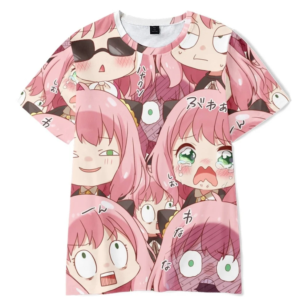 SPY X FAMILY Kids T-shirt Anime Top 3D Print Short Sleeve The Anya Yor Loid Forger Boys and Girls Tee Shirt Baby Girls Clothes
SPY X FAMILY Kids T-shirt Anime Top 3D Print Short Sleeve The Anya Yor Loid Forger Boys and Girls Tee Shirt Baby Girls Clothes