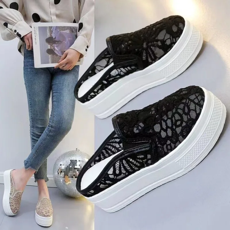 half slippers women’s mesh surface hollow mesh casual shoes for women thick bottom sneakers platform casual shoes for woman
half slippers women’s mesh surface hollow mesh casual shoes for women thick bottom sneakers platform casual shoes for woman