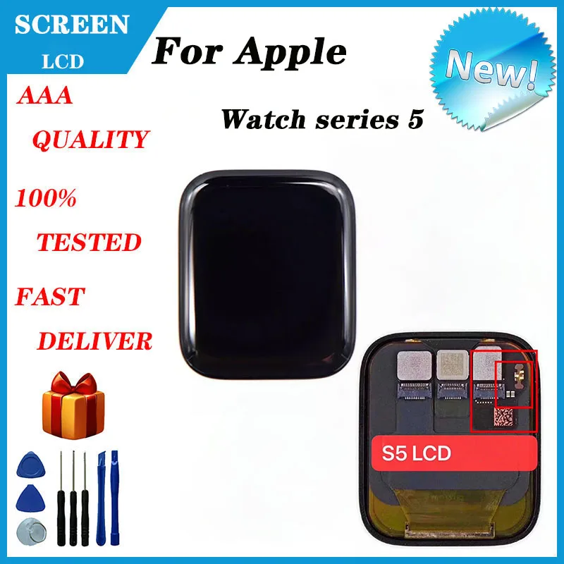 Новинка для Apple Watch series 5 ЖК сенсорный экран 40 мм 44 мм для часов S5 ремонт жк-экрана часов + сенсорный
Новинка для Apple Watch series 5 ЖК сенсорный экран 40 мм 44 мм для часов S5 ремонт жк-экрана часов + сенсорный