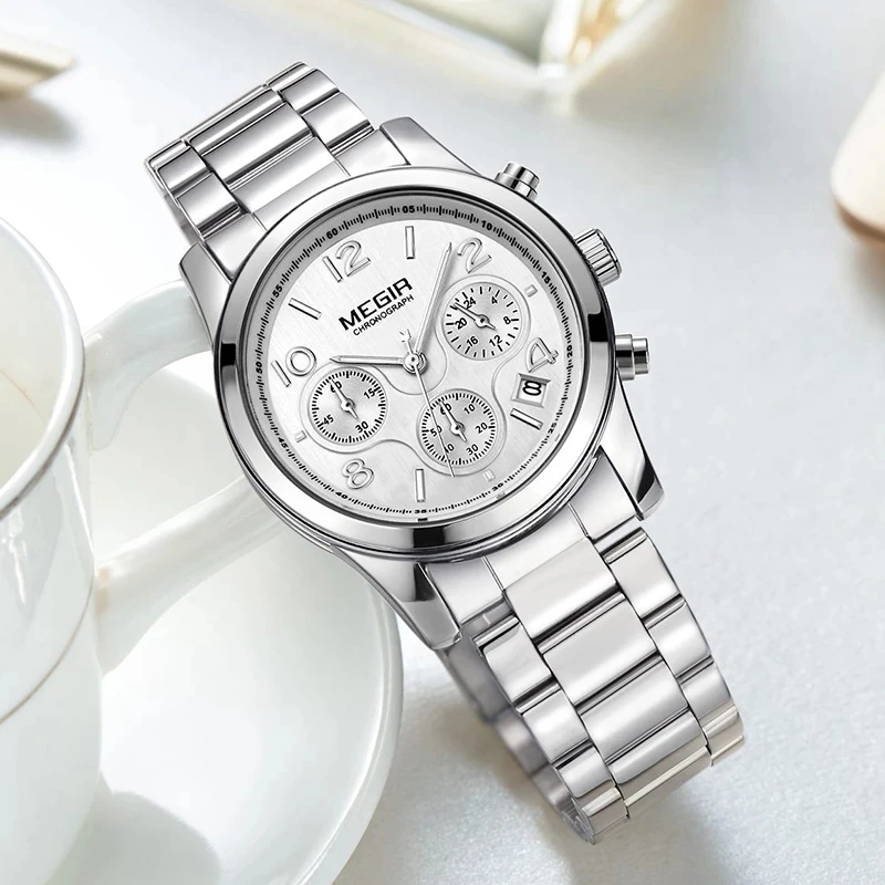 MEGIR Luxury Quartz Women Watches Relogio Feminino Fashion Sport Ladies Lovers Watch Clock Top Brand Chronograph Wristwatch 2057
MEGIR Luxury Quartz Women Watches Relogio Feminino Fashion Sport Ladies Lovers Watch Clock Top Brand Chronograph Wristwatch 2057