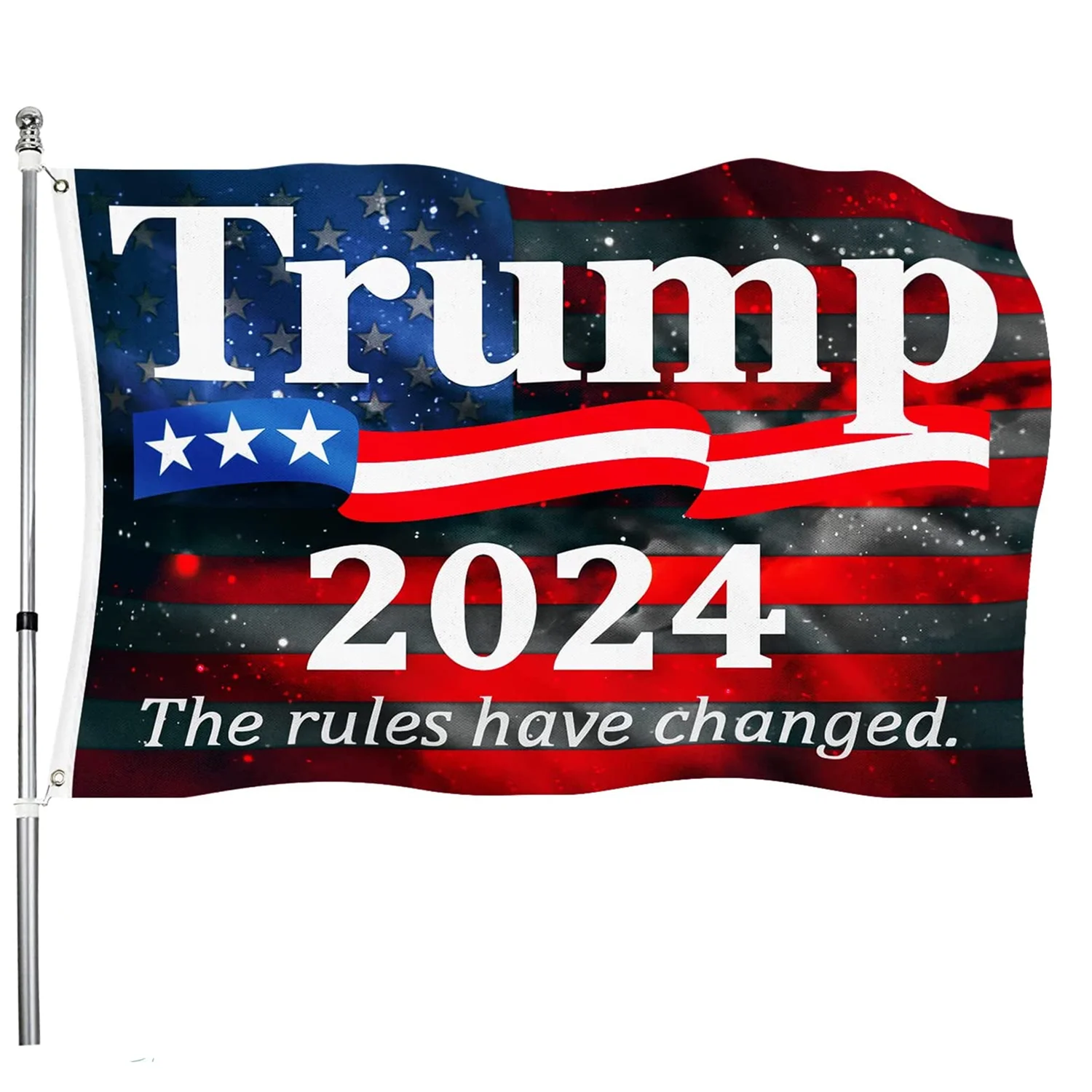 Trump Flag Vivid Color Parties Living Room Banner Dorm Banner Digital Printing Hanging Decoration Brass Grommets
Trump Flag Vivid Color Parties Living Room Banner Dorm Banner Digital Printing Hanging Decoration Brass Grommets