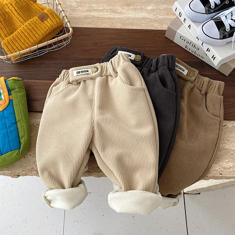 2022 Pants Corduroy Children Outfits Tracksuit Winter Cotton Trousers Kids Outwear Pants Boys Girls Casual Pants Warm Pants 0-6
2022 Pants Corduroy Children Outfits Tracksuit Winter Cotton Trousers Kids Outwear Pants Boys Girls Casual Pants Warm Pants 0-6