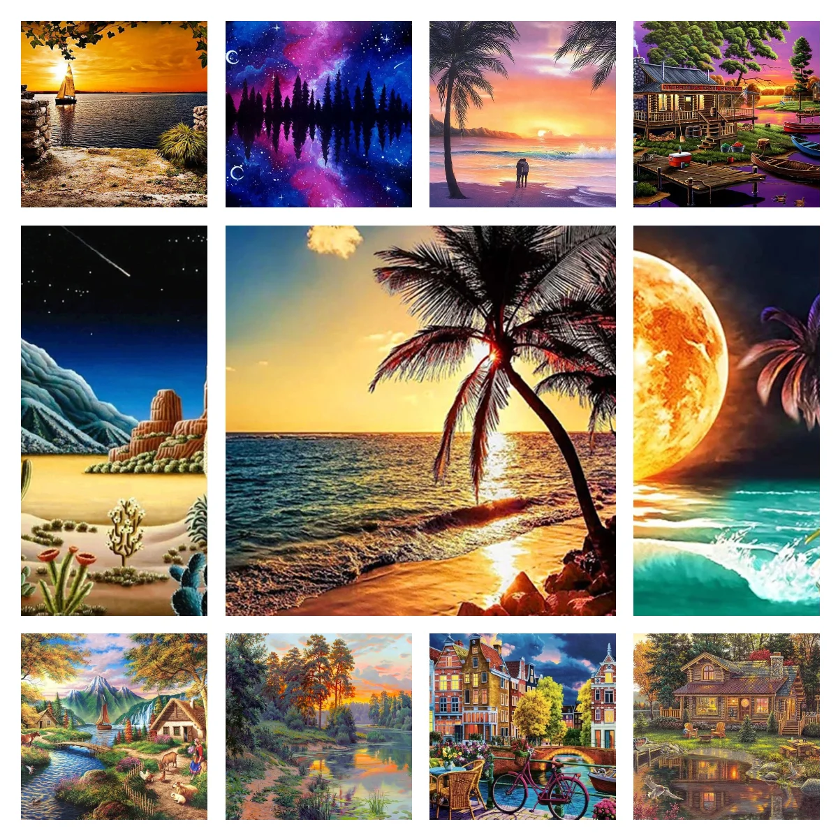 5D DIY Diamond Painting Landscape Sea and Tree House Full Drill Diamond Embroidery Mosaic Scenery Cross Stitch Kits Home Decor
5D DIY Diamond Painting Landscape Sea and Tree House Full Drill Diamond Embroidery Mosaic Scenery Cross Stitch Kits Home Decor