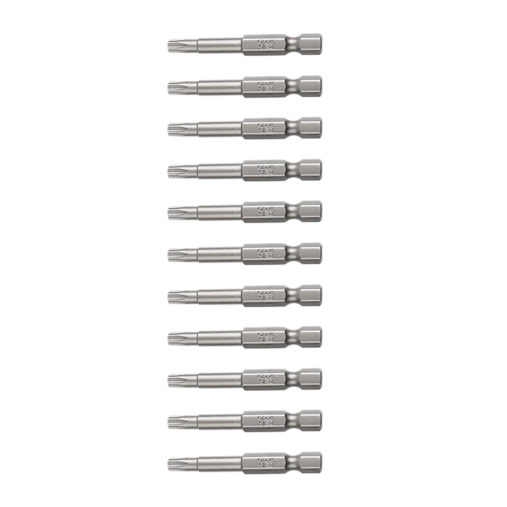 10Pcs Screwdriver Bit 50mm Long With Magnetic 6.35mm Shank Accessories Anti-rust Hexagon Handle Replacement Durable
10Pcs Screwdriver Bit 50mm Long With Magnetic 6.35mm Shank Accessories Anti-rust Hexagon Handle Replacement Durable