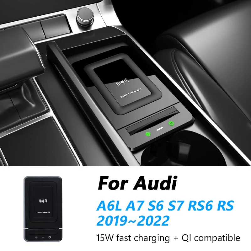 Car QI Wireless Charger For Audi A6L A7 S6 S7 RS6 RS7 2019-2022 Cigarette Lighter Installation Phone Lift Fast Charging Board
Car QI Wireless Charger For Audi A6L A7 S6 S7 RS6 RS7 2019-2022 Cigarette Lighter Installation Phone Lift Fast Charging Board