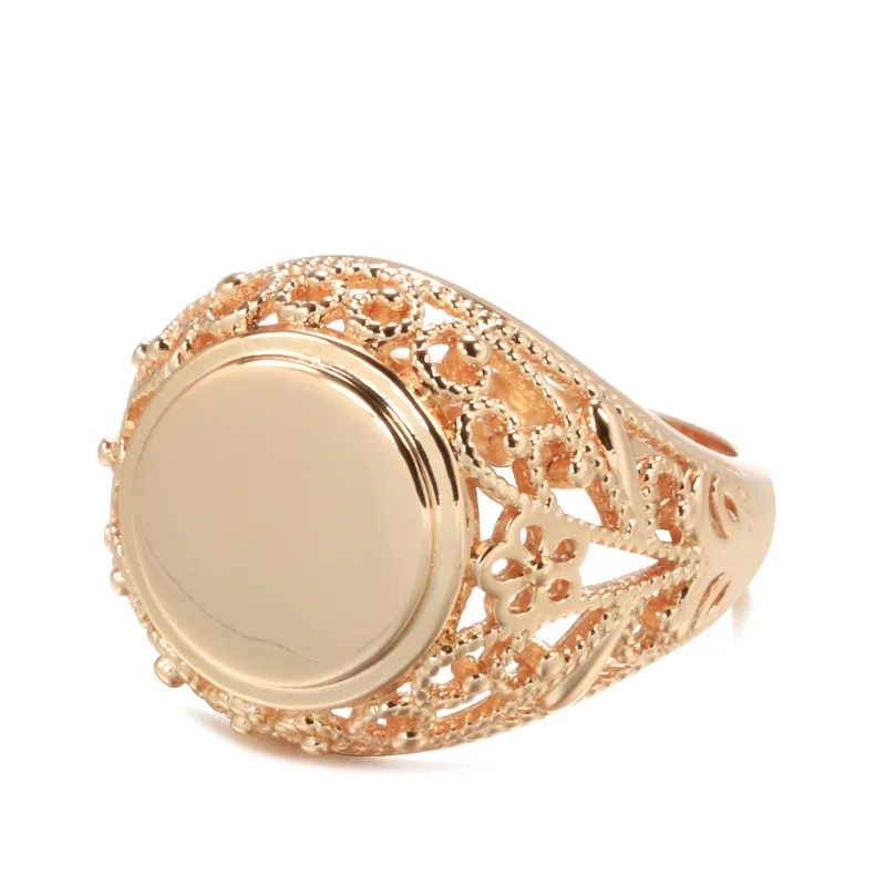 Women Hot Fashion Glossy Ring for Girls 585 Rose Gold Simple Weaving Round Rings Ethnic Bride Wedding Jewelry Accessories
Women Hot Fashion Glossy Ring for Girls 585 Rose Gold Simple Weaving Round Rings Ethnic Bride Wedding Jewelry Accessories