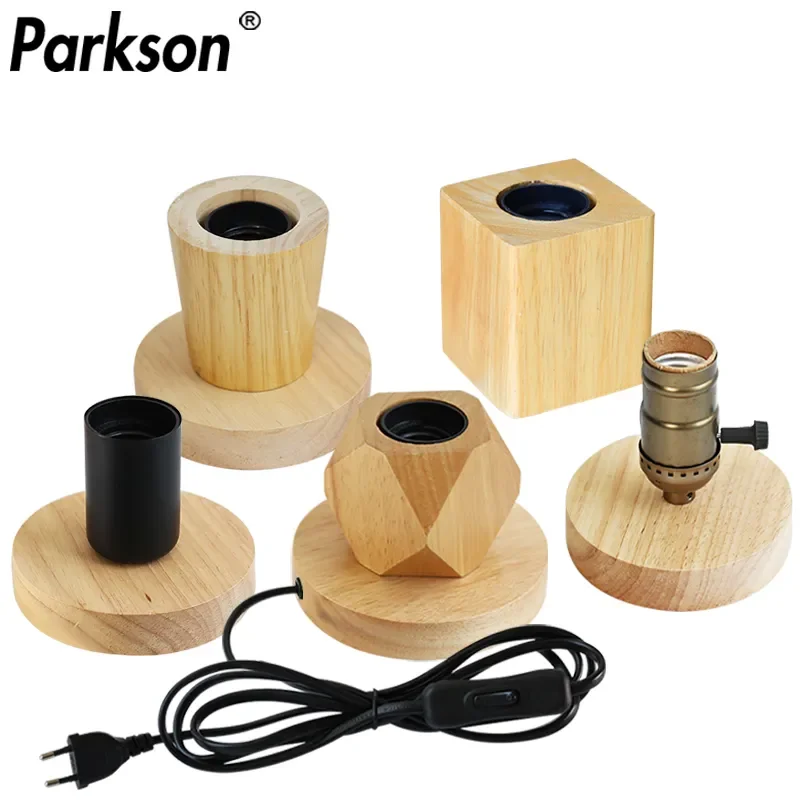 NEW 220V 110V Retro Wood Table Lamp E27 Socket Vintage Desk Lamp Base Holder EU Plug Bedside Lamp Decor Wooden Base Table Light
NEW 220V 110V Retro Wood Table Lamp E27 Socket Vintage Desk Lamp Base Holder EU Plug Bedside Lamp Decor Wooden Base Table Light