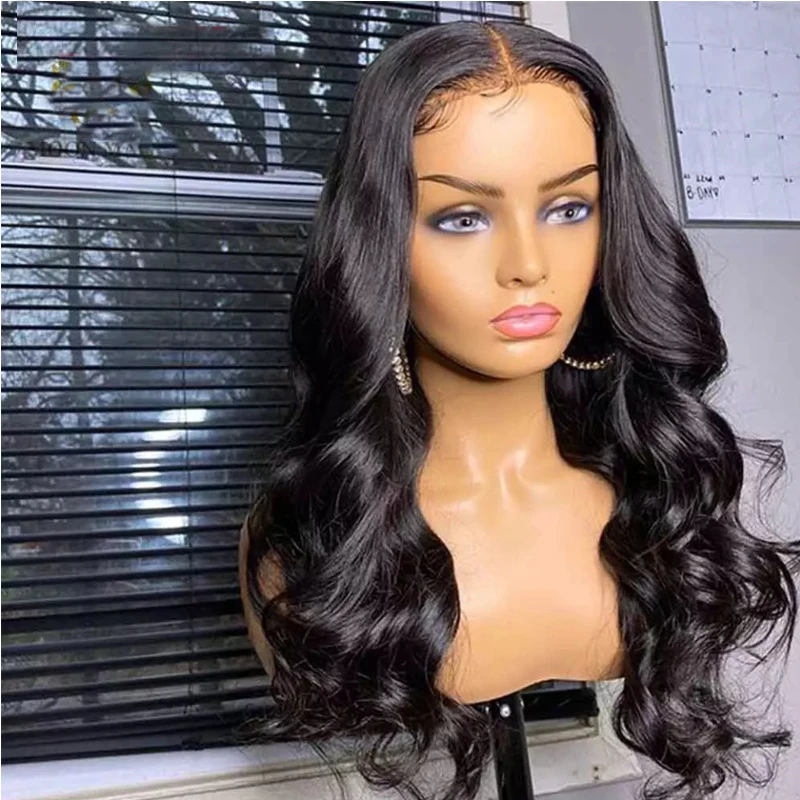 26Inch 180%Density Long Water Wave Synthetic Lace Front Wig For Women With Baby Hair Heat Resistant Fiber Hair Daily Wear Wig
26Inch 180%Density Long Water Wave Synthetic Lace Front Wig For Women With Baby Hair Heat Resistant Fiber Hair Daily Wear Wig
