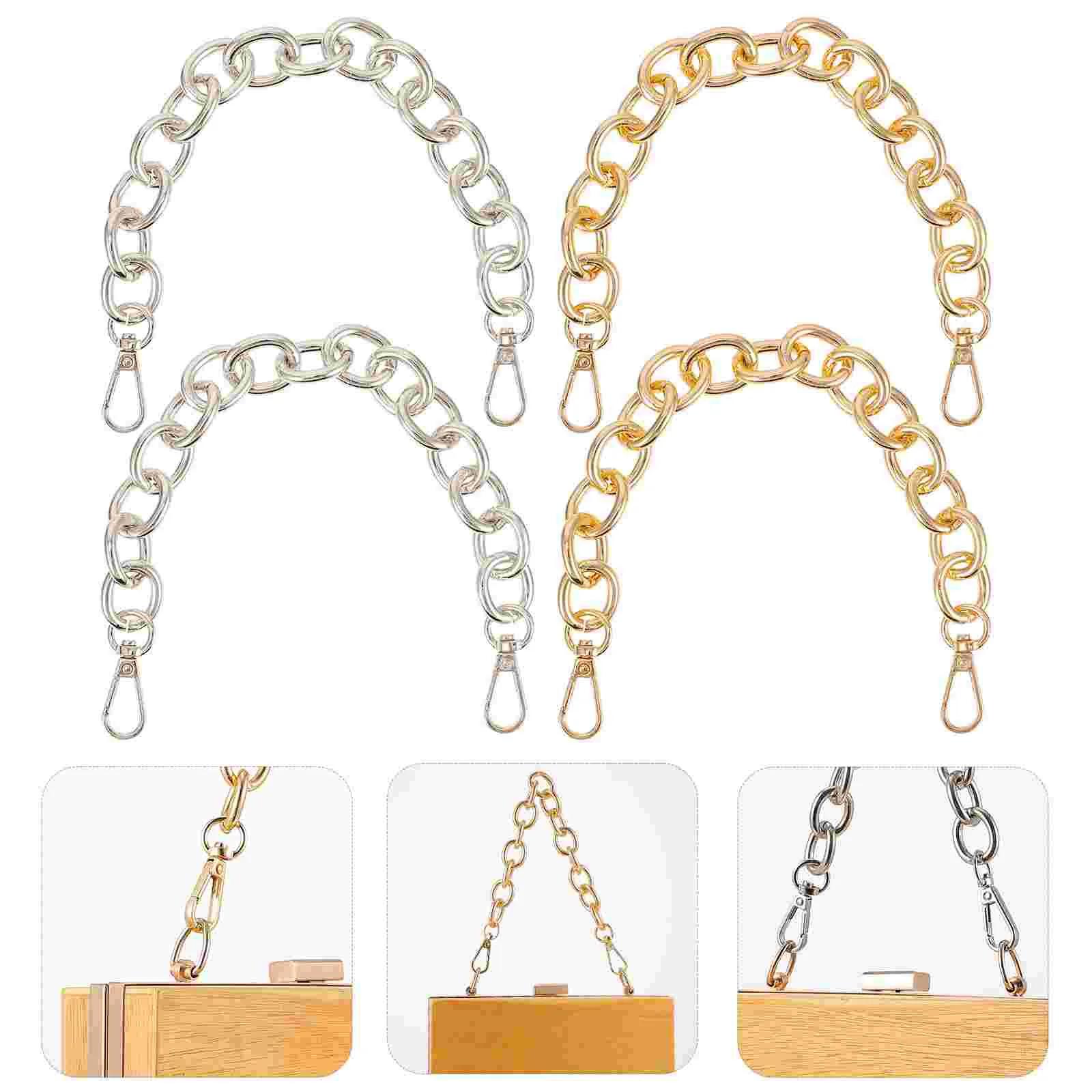 Chain Strap Replacement Purse Handbag Chains Rings Metal Shoulder Diy Buckles Circinate Gold Handle Toroidal Circular Link
Chain Strap Replacement Purse Handbag Chains Rings Metal Shoulder Diy Buckles Circinate Gold Handle Toroidal Circular Link