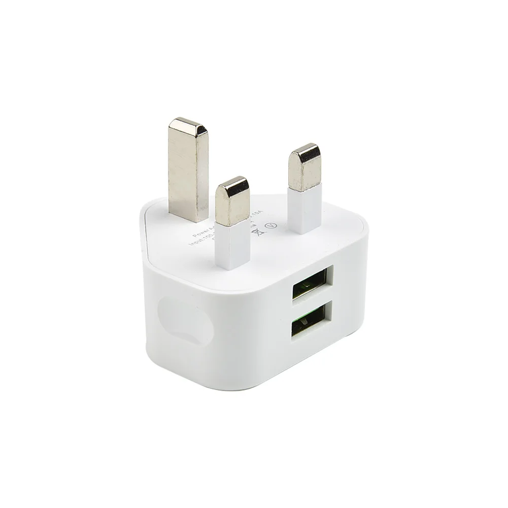 UK Plug 3 Pin Dual USB Plug Adapter Charger Power Plug Wall Socket USB Ports For Phones Tablets Chargeable Devices 5V 2.1A
UK Plug 3 Pin Dual USB Plug Adapter Charger Power Plug Wall Socket USB Ports For Phones Tablets Chargeable Devices 5V 2.1A