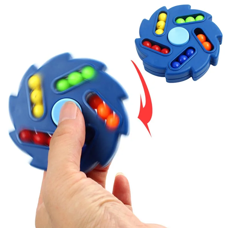

Fidget Spinner Fidget Toys Rotating Magic Bean Rubix Cube Anxiety Decompression Fingertip Finger Gyro Children's Ball Disk Toy