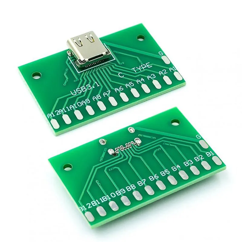 1PCS Type-C Female Connector Adapter Test Board USB 3.1 With PCB Board 24P Socket Base
1PCS Type-C Female Connector Adapter Test Board USB 3.1 With PCB Board 24P Socket Base