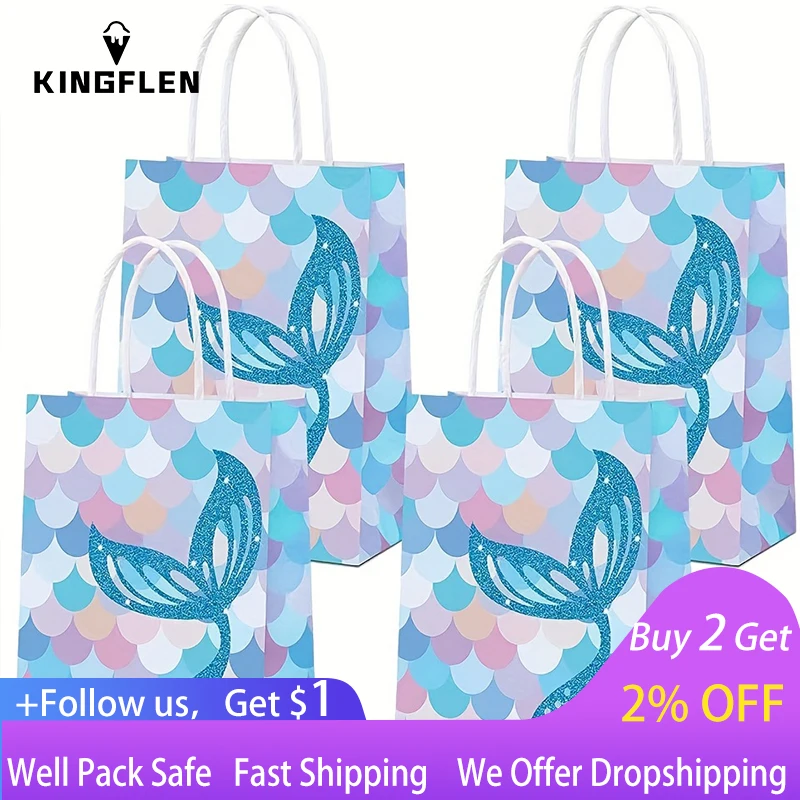 50pcs, Mermaid Theme Party Gift Packaging Bag Children's Party Gift Bag Holiday Gift Bag Party Favor Bag
50pcs, Mermaid Theme Party Gift Packaging Bag Children's Party Gift Bag Holiday Gift Bag Party Favor Bag