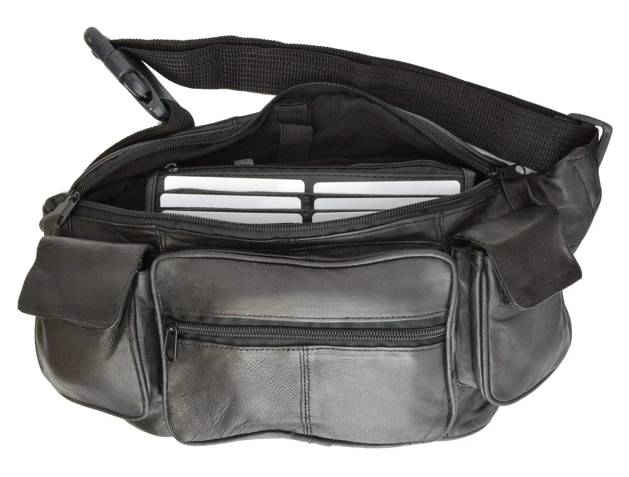 New Large Genuine Leather Waist Bag Fanny Pack with Two Cell Phone Pockets and Six Exterior Pockets 405 (C)
New Large Genuine Leather Waist Bag Fanny Pack with Two Cell Phone Pockets and Six Exterior Pockets 405 (C)