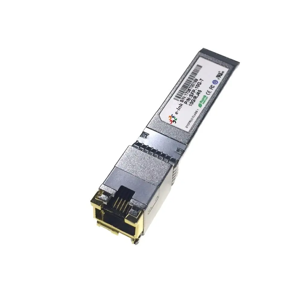 10Gbps медный SFP трансивер, поддерживает соединения до 30 м с помощью кабеля Cat 6a/7
10Gbps медный SFP трансивер, поддерживает соединения до 30 м с помощью кабеля Cat 6a/7