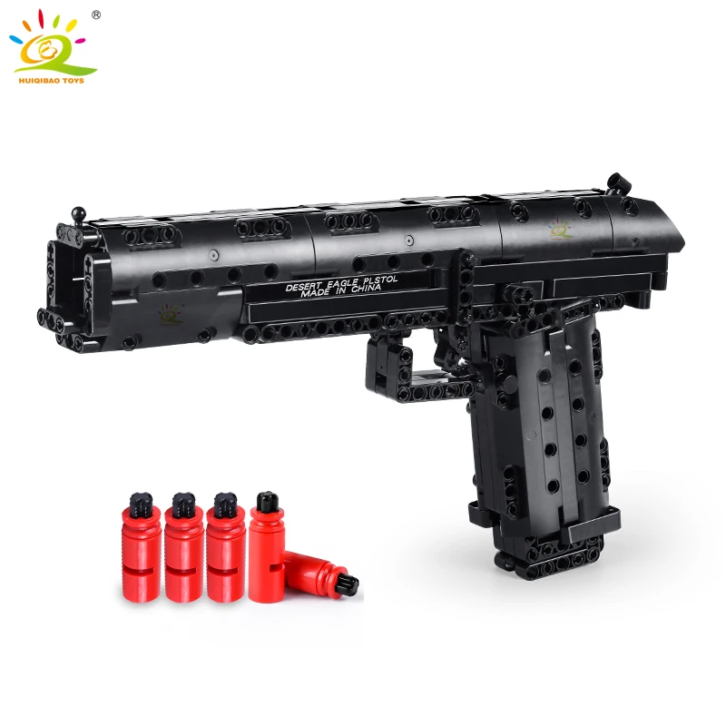 HUIQIBAO 563 шт. Desert Eagle пистолет модель оружия строительные блоки стрельба игра технические кирпичи город строительные игрушки для детей подаро...
HUIQIBAO 563 шт. Desert Eagle пистолет модель оружия строительные блоки стрельба игра технические кирпичи город строительные игрушки для детей подаро...