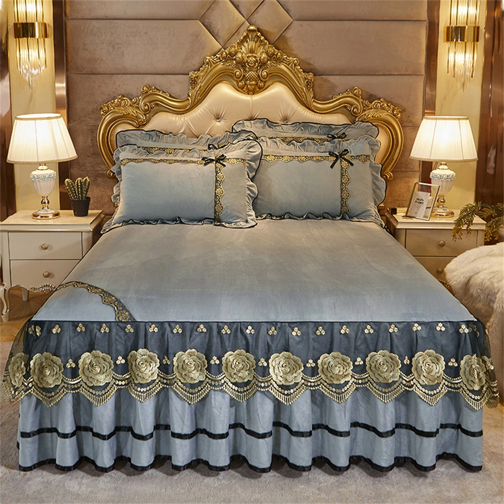 Современный комплект постельного белья для двуспальной кровати, простыни с вышивкой, Бархатные чехлы с юбкой, мягкое покрывало, кружевное с...
Современный комплект постельного белья для двуспальной кровати, простыни с вышивкой, Бархатные чехлы с юбкой, мягкое покрывало, кружевное с...