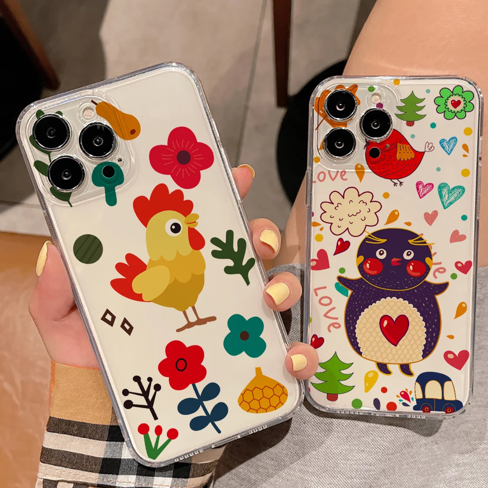 Cute Cartoon Animals Ultra Thin Clear Phone Case For Apple iPhone 11 12 13 Pro Max 12 13 Mini X XR XS Max SE 6 6s 7 8 Plus Back
Cute Cartoon Animals Ultra Thin Clear Phone Case For Apple iPhone 11 12 13 Pro Max 12 13 Mini X XR XS Max SE 6 6s 7 8 Plus Back