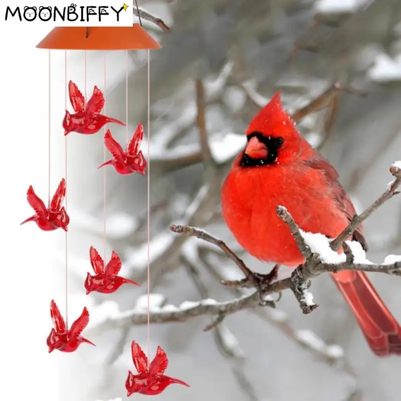Solar Cardinal Red Bird Wind Chime LED Lights Spinners Spiral String Hanging Outdoor Garden Home Wall Decoration Solar Ornament
Solar Cardinal Red Bird Wind Chime LED Lights Spinners Spiral String Hanging Outdoor Garden Home Wall Decoration Solar Ornament