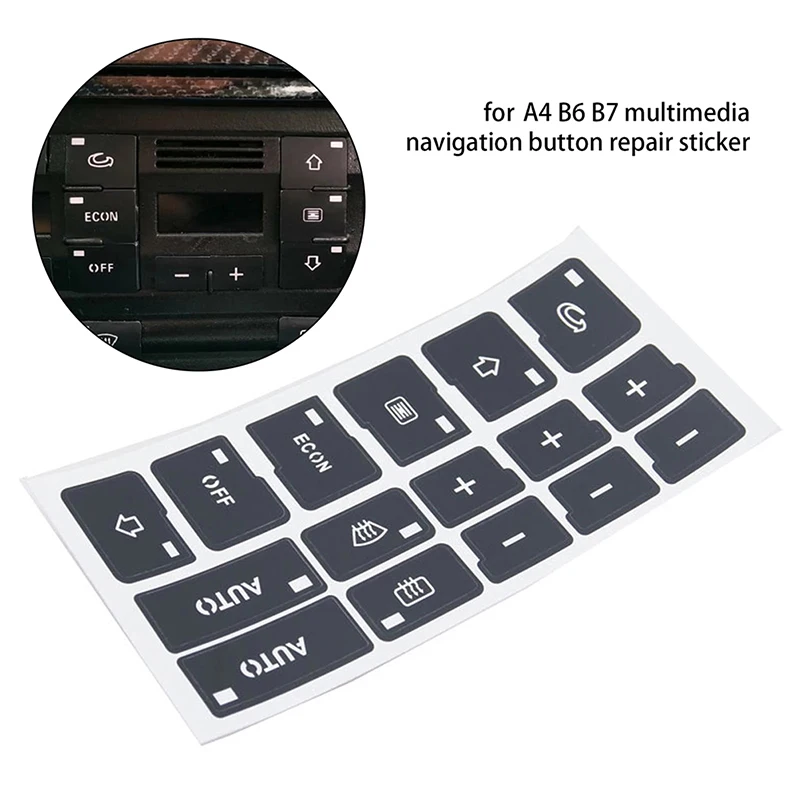 With 16 Keys Car Air Conditioning Ac Climate Control Button Repair Stickers Decals For Audi A4 B6 B7 2000-2004 Car Sticker Hot
With 16 Keys Car Air Conditioning Ac Climate Control Button Repair Stickers Decals For Audi A4 B6 B7 2000-2004 Car Sticker Hot