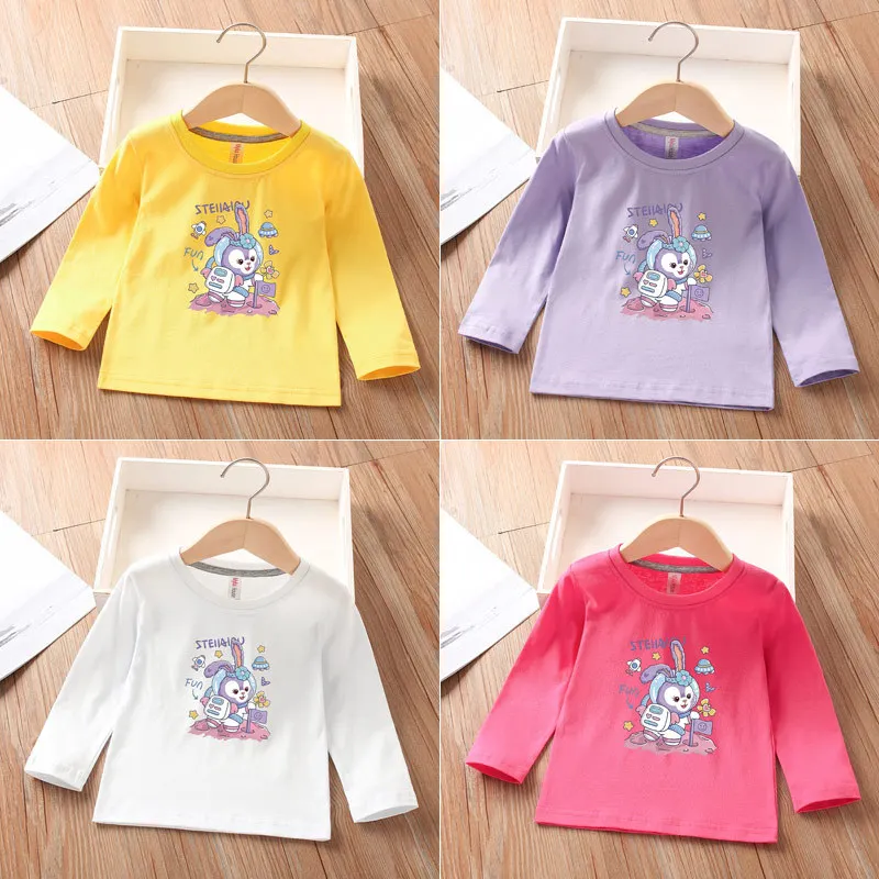 Disney Kawaii s children's clothing long-sleeved t-shirt cotton round neck rabbit print bottoming shirt autumn children's top
Disney Kawaii s children's clothing long-sleeved t-shirt cotton round neck rabbit print bottoming shirt autumn children's top