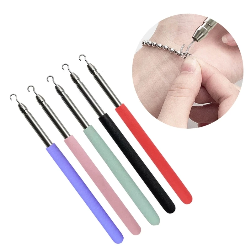 Bracelet Fastener Helper Bracelet Button Hook for Jewelry Bracelet Watch Clasps Zippers (Pink Black Red Green)
Bracelet Fastener Helper Bracelet Button Hook for Jewelry Bracelet Watch Clasps Zippers (Pink Black Red Green)