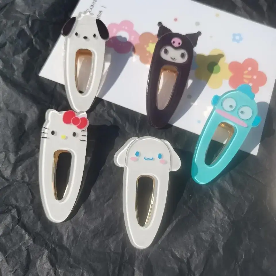 6 Pieces/Set Sanrio My Melody Kuromi Cinnamorll Hello Kitty Bb Clip Cartoon Cute Sweet Girl Hair Bangs Edge Clip Hair Accessorie
6 Pieces/Set Sanrio My Melody Kuromi Cinnamorll Hello Kitty Bb Clip Cartoon Cute Sweet Girl Hair Bangs Edge Clip Hair Accessorie