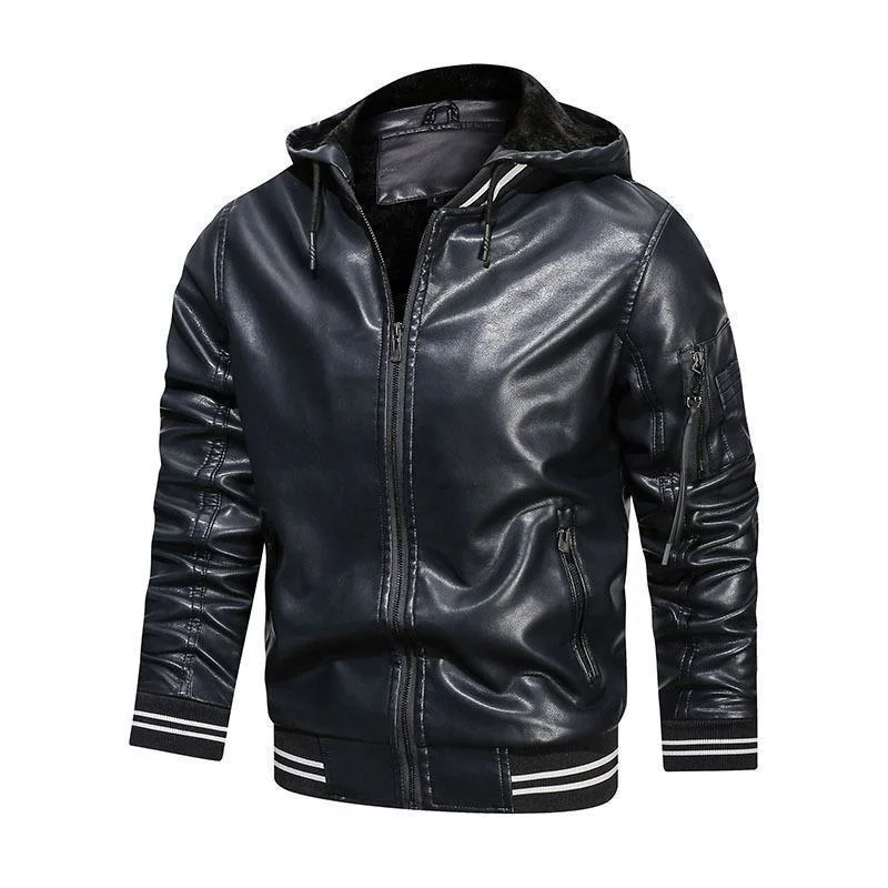 2023 New Trendy Casual Autumn And Winter Men's Hoodies Pu Mature Male Outdoor Jackets Leather Stylish Coat Clothing 21B1321
2023 New Trendy Casual Autumn And Winter Men's Hoodies Pu Mature Male Outdoor Jackets Leather Stylish Coat Clothing 21B1321
