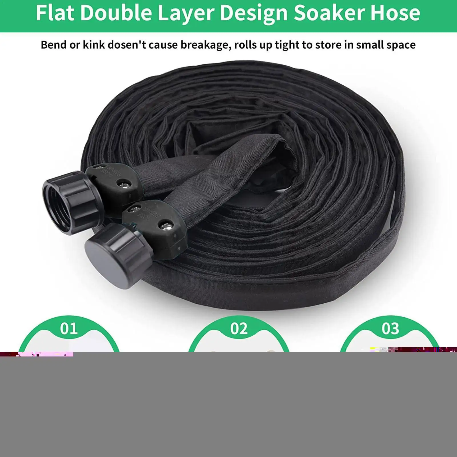 2 Packs Garden Porous Soaker Hose Drip Irrigation Double Pipe Watering Hose Sprinkler Layer Hose Irrigation Permeable Garde C5c7
2 Packs Garden Porous Soaker Hose Drip Irrigation Double Pipe Watering Hose Sprinkler Layer Hose Irrigation Permeable Garde C5c7