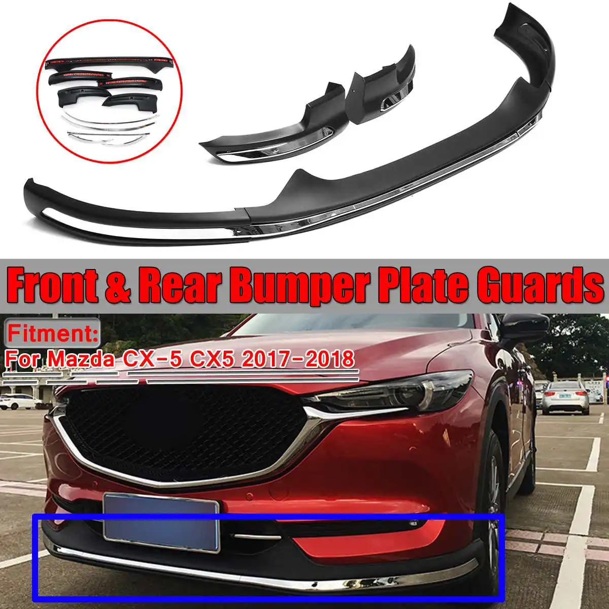 New Car Front & Rear Bumper Guard For Mazda CX5 Lip Diffuser Splitter Sopiler Board Guard Protector For Mazda CX-5 CX5 2017 2018
New Car Front & Rear Bumper Guard For Mazda CX5 Lip Diffuser Splitter Sopiler Board Guard Protector For Mazda CX-5 CX5 2017 2018