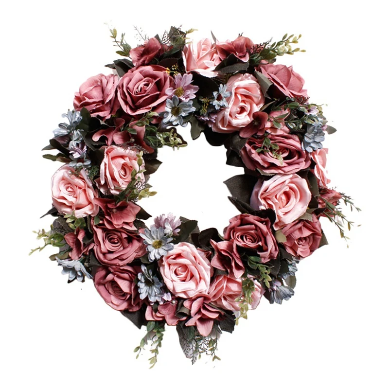AFBC Door Wreath Artificial Rose Flower Wreath Spring Garland For Front Door Wall Wedding Party Office Home Decor
AFBC Door Wreath Artificial Rose Flower Wreath Spring Garland For Front Door Wall Wedding Party Office Home Decor