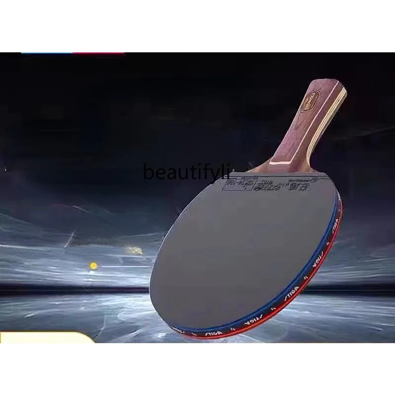 Table Tennis Rackets Ebony 7 Blue Label Attack Type Pure Wood Racket Single Rubber
Table Tennis Rackets Ebony 7 Blue Label Attack Type Pure Wood Racket Single Rubber