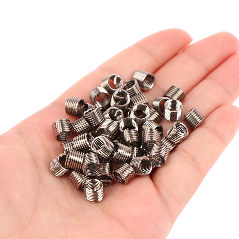 50pcs/set 304 Stainless Steel Helicoil Wire Thread Insert M6 X 1.0 1.5D Insert Helicoil Wire Thread Repair Inserts High Quality
50pcs/set 304 Stainless Steel Helicoil Wire Thread Insert M6 X 1.0 1.5D Insert Helicoil Wire Thread Repair Inserts High Quality