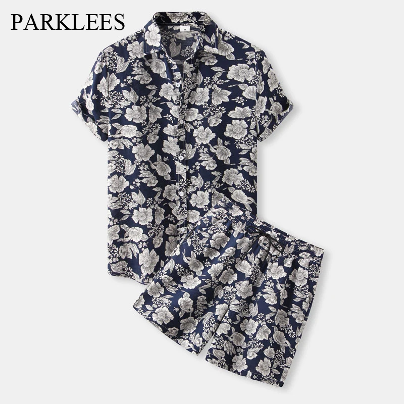 Parklees Tropical Hawaiian Shirt Sets Casual Short Sleeve Shirt Shorts Outfit 2022 Summer Vacation Aloha Printed Beach Tracksuit
Parklees Tropical Hawaiian Shirt Sets Casual Short Sleeve Shirt Shorts Outfit 2022 Summer Vacation Aloha Printed Beach Tracksuit