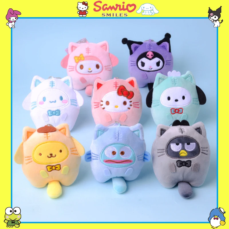 Sanrio плюшевая Kuromi Hello Kitty My Melody Cinnamoroll Pom пурин, плохая искусственная игрушка Hangyodon, плюшевая подвеска, брелок
Sanrio плюшевая Kuromi Hello Kitty My Melody Cinnamoroll Pom пурин, плохая искусственная игрушка Hangyodon, плюшевая подвеска, брелок