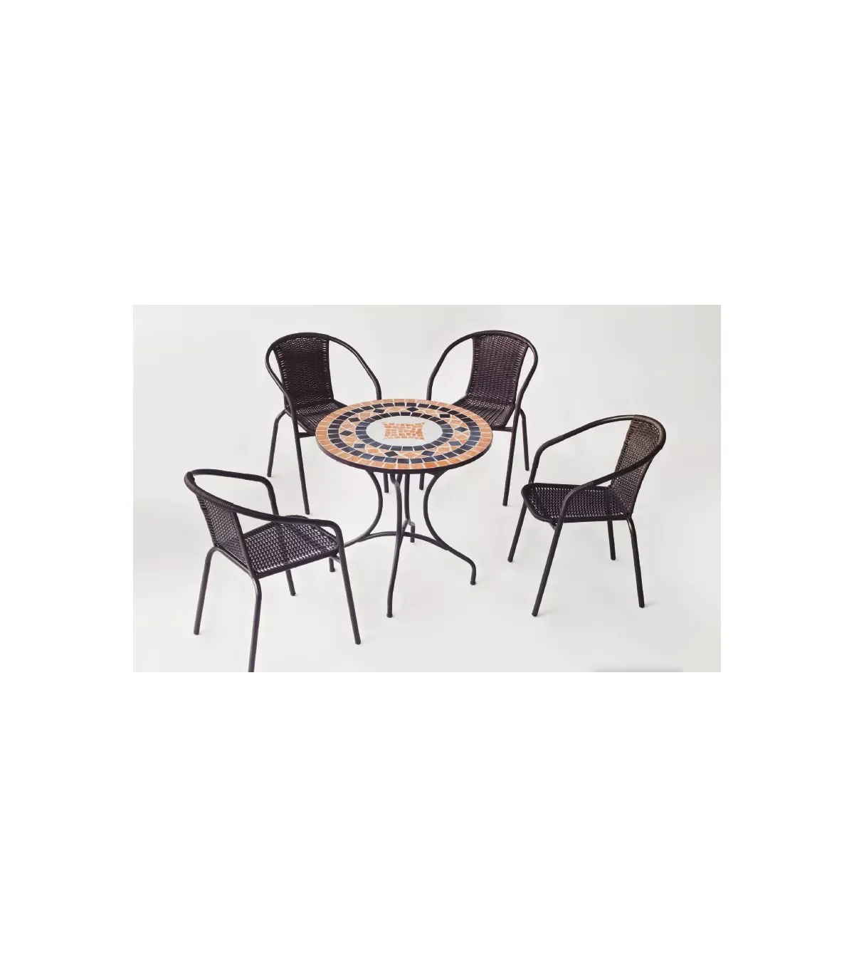 Sets tables and armchairs set terrace garden table + 4 armchairs steel Soria/Brazil-75/4 in bronze finish
Sets tables and armchairs set terrace garden table + 4 armchairs steel Soria/Brazil-75/4 in bronze finish