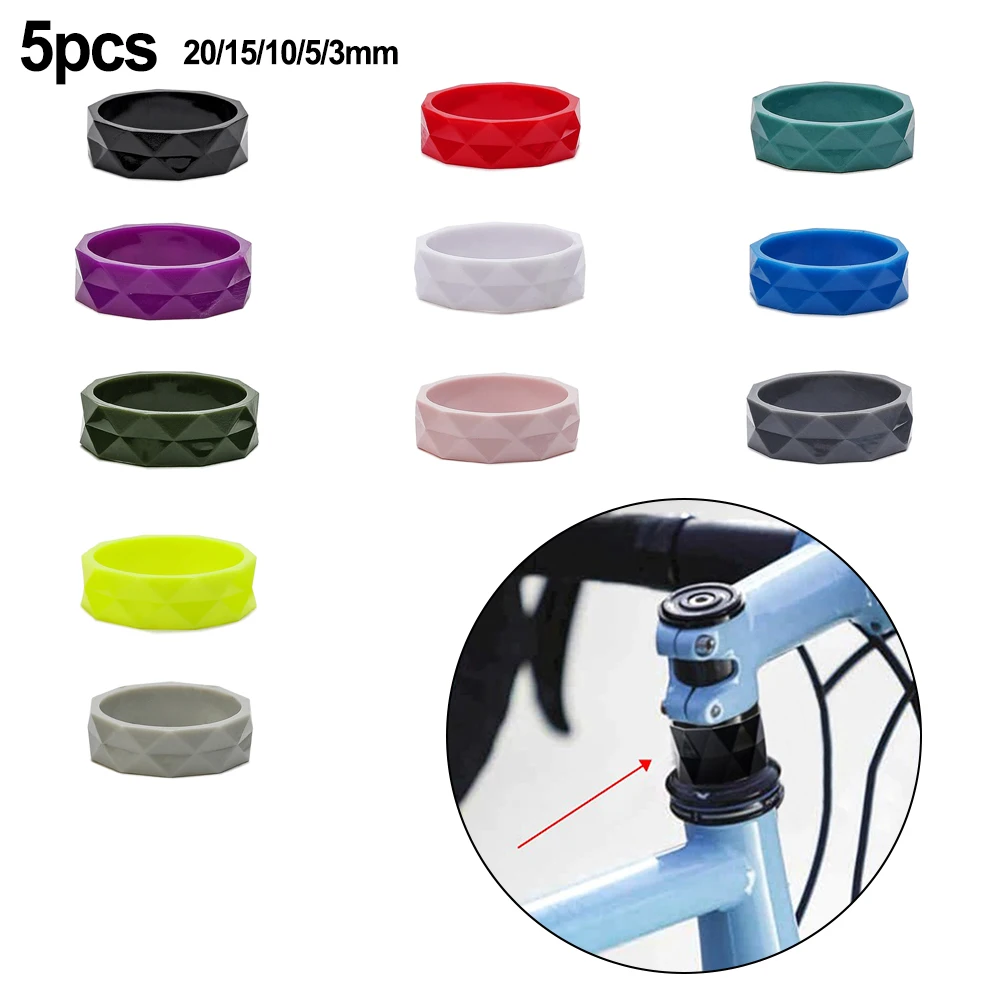 5x Bike Bicyle Front Fork Washers 5 Size 3 510 15 20mm Bicycle Riser Spacer 20mm/15mm/10mm/5mm/3mm Mountain Bikes Accessories
5x Bike Bicyle Front Fork Washers 5 Size 3 510 15 20mm Bicycle Riser Spacer 20mm/15mm/10mm/5mm/3mm Mountain Bikes Accessories