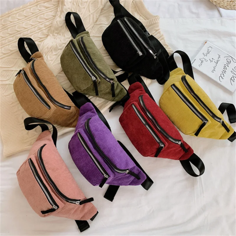 corduroy Waist Bag designer Zipper Chest Bag Sport travel Girl Waist Belt Bags Fashion Phone Waist Pack for women
corduroy Waist Bag designer Zipper Chest Bag Sport travel Girl Waist Belt Bags Fashion Phone Waist Pack for women