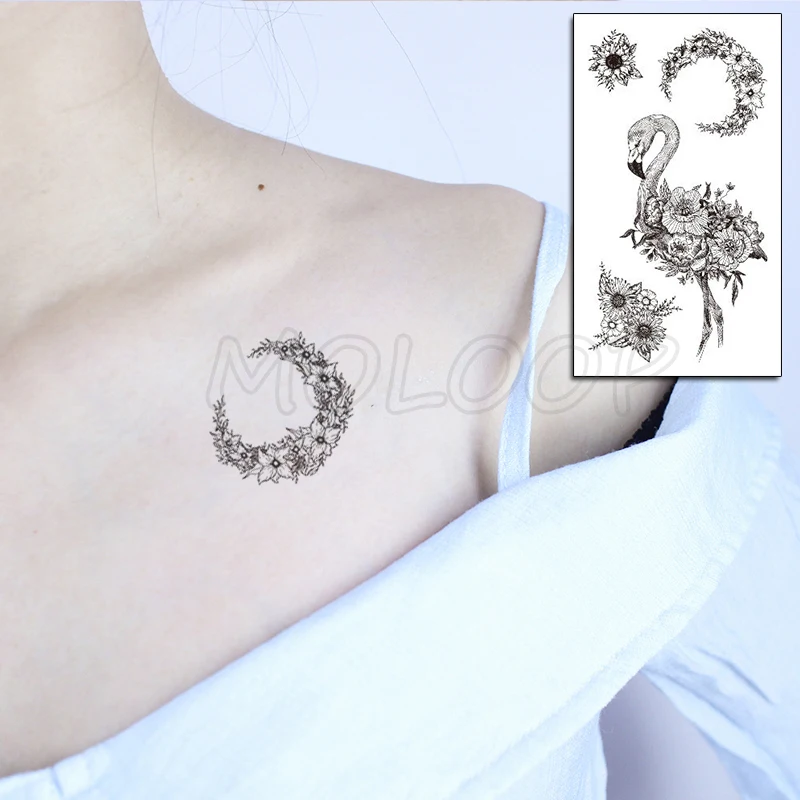 Flamingo Flower Wreath Temporary Tattoo Sticker Waterproof Women Men Adults Fake Body Art Design 10.5X6cm Kids Hand Tatoo
Flamingo Flower Wreath Temporary Tattoo Sticker Waterproof Women Men Adults Fake Body Art Design 10.5X6cm Kids Hand Tatoo