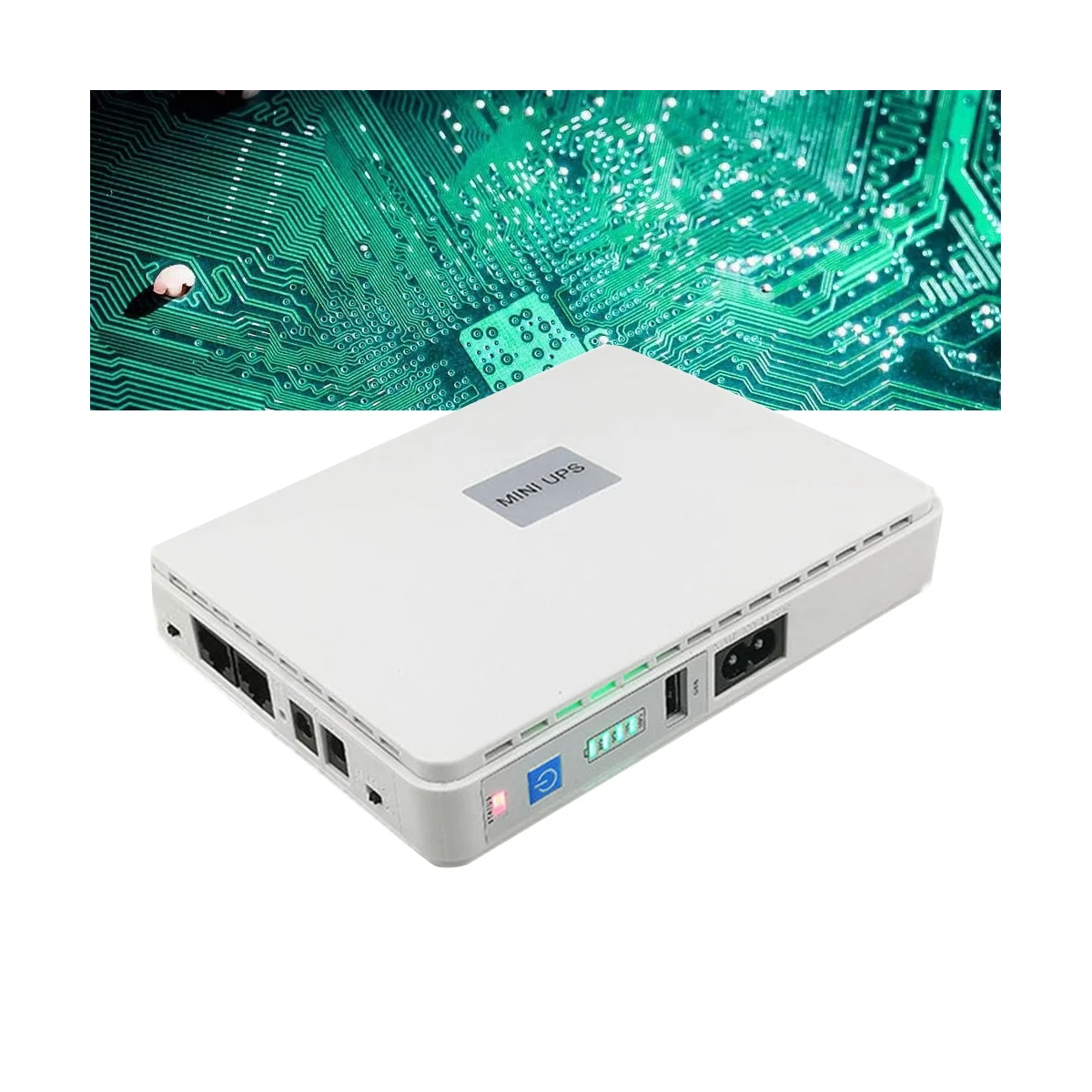 

5V 9V 12V Uninterruptible Power Supply Mini UPS POE 15V 24V Battery Backup 8800MAh for WiFi Router CCTV(US Plug)