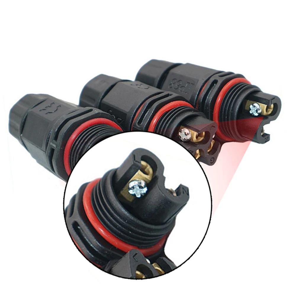 Wire Connector Plug Socket Black 1Pcs Waterproof Electrical Cable 2 Pin 3 Pin Outdoor IP67
Wire Connector Plug Socket Black 1Pcs Waterproof Electrical Cable 2 Pin 3 Pin Outdoor IP67